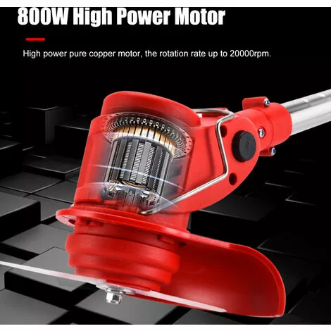 HAPPYSHOPPING Coupe-gazon Electrique 12VE Tondeuse A Gazon Portable Rechargeable A Usage Domestique Tondeuse De Branches D'herbe Portable Sans Fil Pour L'elagage/la Tonte De La Cour De Jardin, Modele : Prise UE Et 1 Batterie Au Lithium - Modele : Prise UE Et 1 Batterie 6 HAPPYSHOPPING Coupe-gazon Electrique 12VE Tondeuse A Gazon Portable Rechargeable A Usage Domestique Tondeuse De Branches D'herbe Portable Sans Fil Pour L'elagage/la Tonte De La Cour De Jardin, Modele : Prise UE Et 1 Batterie Au Lithium - Modele : Prise UE Et 1 Batterie – Image 4