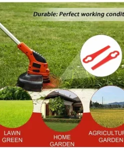 ALMI Tête De Débroussailleuse Lame Coupe Bordure,100pcs Lames En Plastique De Rechange Lame Taille Bordure Lame Plastique Coupe Bordure Lame Coupe Bordur,pour Jardin Et Pelouse Coupe-Bordures Sur Batterie -Débroussailleuse Soldes Magasin 43440424 5