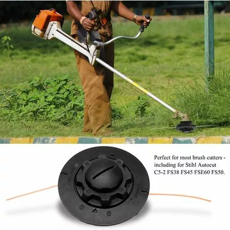 Kueatily Tête De Débroussailleuse Universelle, Tête De Tondeuses à Gazon Pour La Plupart Des Débroussailleuses, Comme Stihl Autocut C5-2 FS38 FS45 FSE60 FS50 7 Kueatily Tête De Débroussailleuse Universelle, Tête De Tondeuses à Gazon Pour La Plupart Des Débroussailleuses, Comme Stihl Autocut C5-2 FS38 FS45 FSE60 FS50 – Image 5