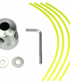 THSINDE Tête De Débroussailleuse,tête De Tondeuse à Colonne En Aluminium Brillant.