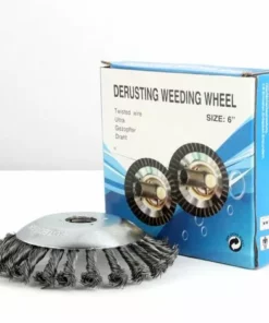 DONTODENT Tête De Coupe De Coupe-Herbe Brosse à Roue En Fil D'Acier Tête De Tondeuse à Gazon En Acier Tête De Rechange Pour Coupe-Bordures