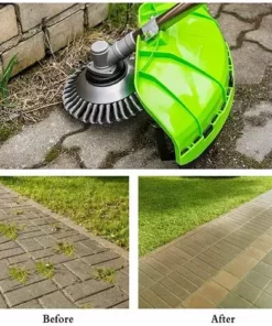 DONTODENT Tête De Coupe De Coupe-Herbe Brosse à Roue En Fil D'Acier Tête De Tondeuse à Gazon En Acier Tête De Rechange Pour Coupe-Bordures -Débroussailleuse Soldes Magasin 46192291 4