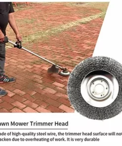 DONTODENT Tête De Débroussailleuse Brosse De Fil D'acier De Tête De Coupe-Herbe Pour Tondeuse à Gazon -Débroussailleuse Soldes Magasin 46192296 4
