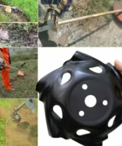 DEVENIRRICHE Lame De Rechange Pour Tondeuse à Gazon, Tête De Tondeuse à Gazon De 23,5 Cm De Diamètre Pour Tondeuse à Gazon, Accessoires De Plateau De Désherbage Pour Tondeuse à Gazon -Débroussailleuse Soldes Magasin 46888408 3