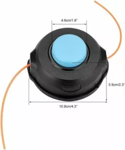 LONGZIMING Tête De Tondeuse à Gazon, Accessoires De Tondeuse à Gazon Pour Débroussailleuse Universelle, Bobine Pré-Enroulée à Arbre Droit à Avance De Robinet(T25) -Débroussailleuse Soldes Magasin 47155516 2