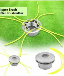 TINOR Tête De Débroussailleuse Universelle, Tête De Coupe-Bordure Aluminium à Fil Accessoire De Débroussailleuse Avec 4 Lignes Pour Tondeuse à Gazon, 72 X 44,5 Mm -Débroussailleuse Soldes Magasin 47185782 4