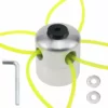 ECHOO Tête De Débroussailleuse Avec 4 Lignes En Nylon Tête De Coupe En Aluminium Avec 1 Clé Hexagonale Et 2 Rondelles Métalliques Accessoire De Remplacement Pratique Pour Tondeuse à Gazon