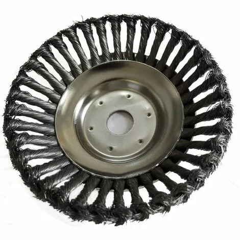 ZHUOXUAN Tête Brosse Désherbage Avec Contre-écrou Pour Débroussailleuse, Plateau Désherbage En Fil D'acier Universel, Tête D'herbe Roue Au Manganèse Brosse Pièces De Rechange, 150 X 25,4 Mm 4 ZHUOXUAN Tête Brosse Désherbage Avec Contre-écrou Pour Débroussailleuse, Plateau Désherbage En Fil D'acier Universel, Tête D'herbe Roue Au Manganèse Brosse Pièces De Rechange, 150 X 25,4 Mm – Image 2