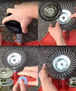 ZHUOXUAN Tête Brosse Désherbage Avec Contre-écrou Pour Débroussailleuse, Plateau Désherbage En Fil D'acier Universel, Tête D'herbe Roue Au Manganèse Brosse Pièces De Rechange, 150 X 25,4 Mm 10 ZHUOXUAN Tête Brosse Désherbage Avec Contre-écrou Pour Débroussailleuse, Plateau Désherbage En Fil D'acier Universel, Tête D'herbe Roue Au Manganèse Brosse Pièces De Rechange, 150 X 25,4 Mm -Débroussailleuse Soldes Magasin 50905764 4