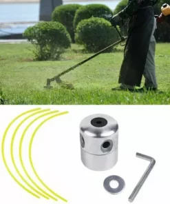 Tête De Coupe En Aluminium Tête De Tondeuse Bobine De Tête De Coupe-Herbe Kit De Ligne En Nylon Universel Pour Débroussailleuse à Essence(Rond Jaune)， Irisfr -Débroussailleuse Soldes Magasin 50942256 3