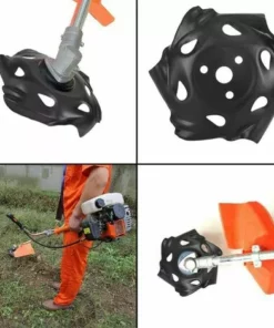 Tête De Débroussailleuse à Bordure Ronde En Acier Carbone Noir Pour Tondeuse à Gazon Accessoire Pour Jardin, Pelouse, Ferme,Irisfr -Débroussailleuse Soldes Magasin 50942715 3