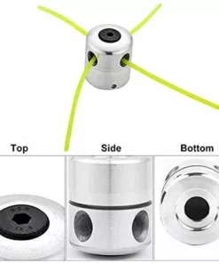 TINOR Lot De 2 Têtes De Débroussailleuse Universelles En Aluminium - Tête Double Fil - Bobine De Fil En Nylon - Accessoire Pour Débroussailleuse -Débroussailleuse Soldes Magasin 51178312 5