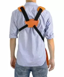 ELLE Tondeuse à Fronde - Tondeuse à Double Sangle Avec Sangle En Nylon Durable Réglable Pour Débroussailleuse Ou Jardinage, Orange -Débroussailleuse Soldes Magasin 51245286 3