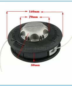 ELLE Tête En Aluminium Sans Tondeuse à Gazon Tête D'herbe Corde D'herbe Tête D'herbe Universelle Résistant à L'usure Corde En Nylon Fil De Scie, Rouge -Débroussailleuse Soldes Magasin 51245842 3