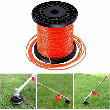TINOR 2.4 Mm X 100 M Nylon Fil De Coupe,Forme D'étoile Débroussailleuse Bobine Avec Compatibilité élevée Et Des Performances Coupe Parfaites Pour Jardin Accessoires Tondeuse 4 TINOR 2.4 Mm X 100 M Nylon Fil De Coupe,Forme D'étoile Débroussailleuse Bobine Avec Compatibilité élevée Et Des Performances Coupe Parfaites Pour Jardin Accessoires Tondeuse – Image 2
