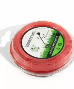 ZHUOXUAN 2.4Mmx15M Ligne De Coupe D'herbe Corde Ronde En Nylon Cordon Fil Pour Tondeuse à Gazon Tondeuse à Gazon Corde De Tonte Rouge