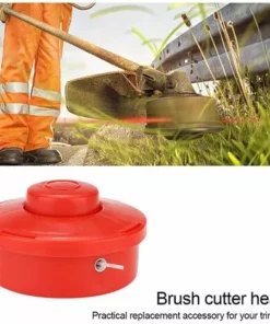 LITZEE Tête De Coupe-Herbe, 3 Pièces En Plastique Universel Pour Tondeuse à Gazon En Plastique, Remplacement La Tête De Tondeuse De Jardin Rouge, Accessoire Coupe Tête Débroussailleuse - 10,5 Cm -Débroussailleuse Soldes Magasin 51557054 2