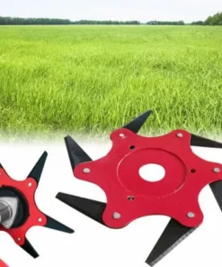 DONTODENT Tête De Débroussailleuse En Métal à 6 Dents - Tête De Tondeuse à Gazon De Jardin 2 Commandes - Vert, Lame Plate -Débroussailleuse Soldes Magasin 52570515 4