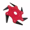 DONTODENT Tête De Débroussailleuse En Métal à 6 Dents - Tête De Tondeuse à Gazon De Jardin 2 Commandes - Rouge, Lame Plate -Débroussailleuse Soldes Magasin 52570730 1