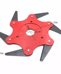 DONTODENT Tête De Débroussailleuse En Métal à 6 Dents - Tête De Tondeuse à Gazon De Jardin 2 Commandes - Rouge, Lame Plate -Débroussailleuse Soldes Magasin 52570730 3