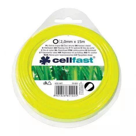 BRICOLINE CF35001 Fil De Coupe Rond 1,3 Mm X 15 M, CellFast 3 BRICOLINE CF35001 Fil De Coupe Rond 1,3 Mm X 15 M, CellFast