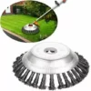 DECKON Tête De Coupe-herbe En Fil D'acier, 150+200mm, Tête De Coupe-herbe De Jardin à Bord Rond, Brosse De Désherbage, Tondeuse à Gazon, Outil De Jardin -Débroussailleuse Soldes Magasin 52693700 1