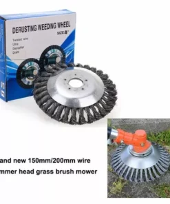 DECKON Tête De Coupe-herbe En Fil D'acier, 150+200mm, Tête De Coupe-herbe De Jardin à Bord Rond, Brosse De Désherbage, Tondeuse à Gazon, Outil De Jardin 10 DECKON Tête De Coupe-herbe En Fil D'acier, 150+200mm, Tête De Coupe-herbe De Jardin à Bord Rond, Brosse De Désherbage, Tondeuse à Gazon, Outil De Jardin -Débroussailleuse Soldes Magasin 52693700 4