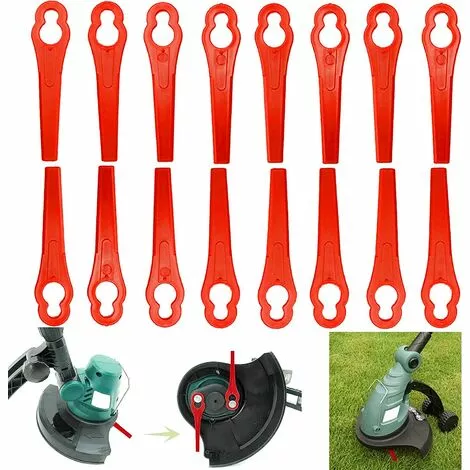 Lames En Plastique De Rechange, Lame Coupe Bordure Tondeuse à Gazon En Plastique Lames Pour Jardin Et Pelouse Coupe Bordures (Rouge)Macaron 3 Lames En Plastique De Rechange, Lame Coupe Bordure Tondeuse à Gazon En Plastique Lames Pour Jardin Et Pelouse Coupe Bordures (Rouge)Macaron