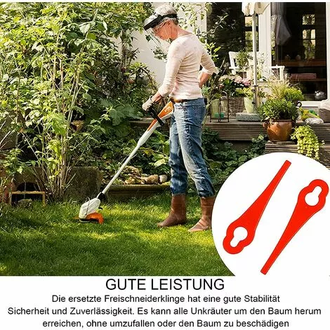 Lames En Plastique De Rechange, Lame Coupe Bordure Tondeuse à Gazon En Plastique Lames Pour Jardin Et Pelouse Coupe Bordures (Rouge)Macaron 6 Lames En Plastique De Rechange, Lame Coupe Bordure Tondeuse à Gazon En Plastique Lames Pour Jardin Et Pelouse Coupe Bordures (Rouge)Macaron – Image 4