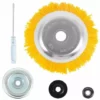 Brosse De Désherbage Ronde Pour Débroussailleuse, Soie De Nylon, Brosse à Mauvaises Herbes, Brosse Conique Pour Débroussailleuse Macaron -Débroussailleuse Soldes Magasin 53912346 1
