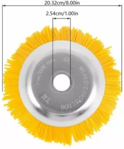 Brosse De Désherbage Ronde Pour Débroussailleuse, Soie De Nylon, Brosse à Mauvaises Herbes, Brosse Conique Pour Débroussailleuse Macaron -Débroussailleuse Soldes Magasin 53912346 2