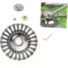 Conique En Fil Acier Massif De Fer Noué Gazon Tête Coupe Brosse Tondeuse Gazon Acier Tête Accessoires De Tondeuse Pour Les Coupe-bordures Tondeuses à Gazon 6 Pouces/150 Mm Macaron -Débroussailleuse Soldes Magasin 53912349 1