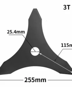 Lame De Débroussailleuse à Trois Dents One-For-All Lame De Tondeuse à Gazon Lame De Scie Triangulaire Macaron -Débroussailleuse Soldes Magasin 53912451 2