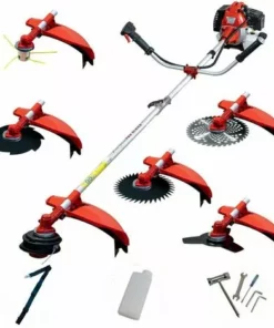 Débroussailleuse Thermique 6 En 1 - 2 Temps 65cc 4,9cv - Powerground Pro Series