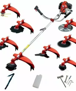 Débroussailleuse Thermique 8 En 1 - 2 Temps 65cc 4,9cv - Powerground Pro Series