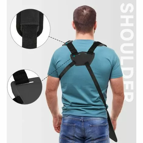 ILOVEMILAN Lot De 2 Sangles D'épaule Réglables Pour Tondeuse à Gazon Avec Ceinture En Nylon Durable Pour Jardinage Ou Débroussailleuse Pour Débroussailleuse KM, STIHL FS (Noir) 5 ILOVEMILAN Lot De 2 Sangles D'épaule Réglables Pour Tondeuse à Gazon Avec Ceinture En Nylon Durable Pour Jardinage Ou Débroussailleuse Pour Débroussailleuse KM, STIHL FS (Noir) – Image 3