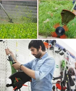 Lames En Plastique De Rechange,100 Pièces Lames De Coupe En Plastique Lame De Tondeuse En Plastique Débroussailleuse à Couteau En Plastique, Pour Jardin Et Pelouse Coupe Bordures，Starlight -Débroussailleuse Soldes Magasin 54459869 5