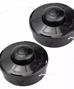 DECKON Lot De 2 Tête De Débroussailleuse Universelle A6481 Nylon Bobine De Rechange De Tondeuse Débroussailleuse Tête De Coupe M10 X 1,25 Pour Débroussailleuse Thermique à Essence