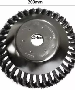 Tete Brosse Débroussailleuse,Triomphe 200x25.4mm Brosse Desherbage Debroussailleuse, Debroussailleur Pour Outils De Pelouse Jardin Agriculture (8 Pouce) -Débroussailleuse Soldes Magasin 54895271 2