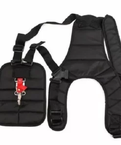 THSINDE Harnais à Double Bandoulière Épaule Rembourrée Boutonnage Sécurité Pour Débroussailleuse Tondeuse Sangle De Tondeuse à Chevrons-mi-long Noir -Débroussailleuse Soldes Magasin 54976168 3
