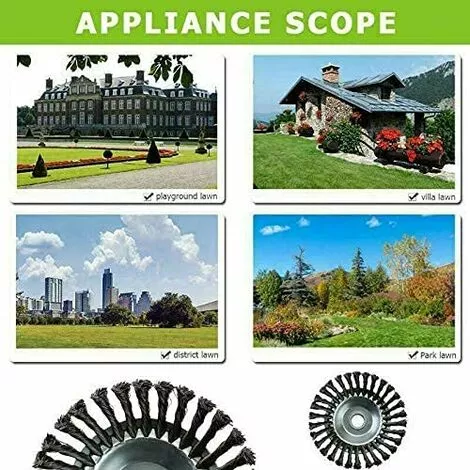 MONLY Tête De Débroussailleuse De 15,2 Cm En Acier Massif Pour Tondeuse à Gazon 4 MONLY Tête De Débroussailleuse De 15,2 Cm En Acier Massif Pour Tondeuse à Gazon – Image 2