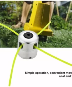 Tête De Débroussailleuse Universelle Aluminium Fils Tête Coupe-bordure Tête Double Fil Bobine Tête Fil Nylon Pour Tondeuse, 1 Têtes De Fil + 4 Fils，Fontainebleau -Débroussailleuse Soldes Magasin 55490006 4