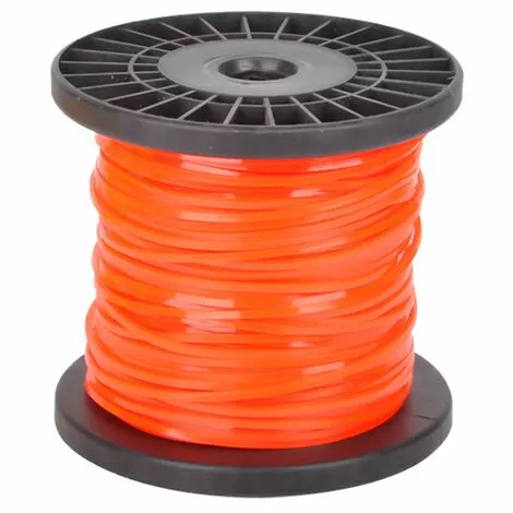 Fil De Rechange Pour Coupe-bordure, En Nylon,4 Pans, Diamètre 2,4 Mm, Longueur 100 M, Rouge,Fontainebleau 3 Fil De Rechange Pour Coupe-bordure, En Nylon,4 Pans, Diamètre 2,4 Mm, Longueur 100 M, Rouge,Fontainebleau