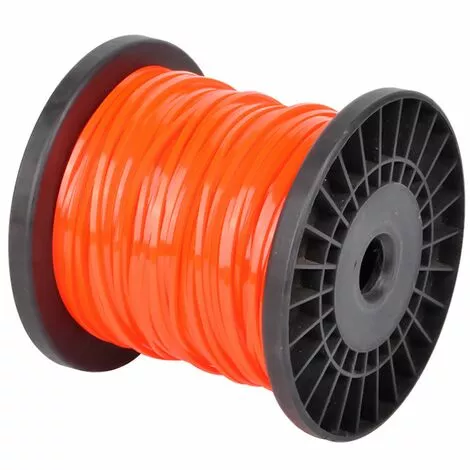 Fil De Rechange Pour Coupe-bordure, En Nylon,4 Pans, Diamètre 2,4 Mm, Longueur 100 M, Rouge,Fontainebleau 4 Fil De Rechange Pour Coupe-bordure, En Nylon,4 Pans, Diamètre 2,4 Mm, Longueur 100 M, Rouge,Fontainebleau – Image 2