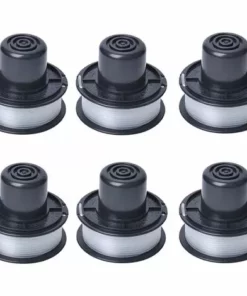 Bobine De Fil Compatible Avec Black Et Decker Coupe-herbe Automatique GL250, GL310, GL360 Avec 6m Ligne,Diamètre 1.55M, 6-pack，Fontainebleau -Débroussailleuse Soldes Magasin 55490033 5