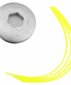 SUPERMARKET Aluminium Fils Tête Coupe-bordure Tête Double Fil Bobine Tête Fil Nylon Pour Débroussailleuse à Essence Tondeuse à Gazonm,Superma,argent -Débroussailleuse Soldes Magasin 55568262 5
