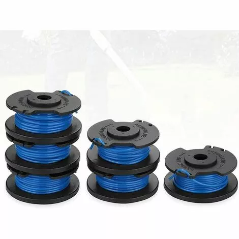 SUPERMARKET 8 Pièces Bobine De Rechange Pour Débroussailleuse,Compatible Avec Ryobi One + AC14RL3A-18V 24V 40V,Superma,1.65mm*3.3m 4 SUPERMARKET 8 Pièces Bobine De Rechange Pour Débroussailleuse,Compatible Avec Ryobi One + AC14RL3A-18V 24V 40V,Superma,1.65mm*3.3m – Image 2