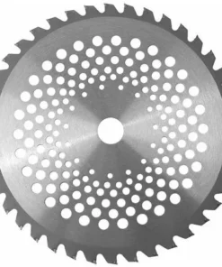SUPERMARKET Lame De Débroussailleuse Lames De Scie à Bois De 40 Dents 1'' Diamètre De L'alésage 10'' Lames à Pointe En Carbure Pour L'herbe De Jardin 255x25,4mm,Superma,argent