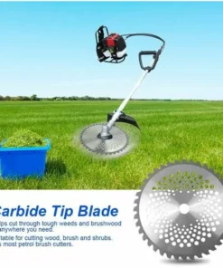 SUPERMARKET Lame De Débroussailleuse Lames De Scie à Bois De 40 Dents 1'' Diamètre De L'alésage 10'' Lames à Pointe En Carbure Pour L'herbe De Jardin 255x25,4mm,Superma,argent -Débroussailleuse Soldes Magasin 55568286 5