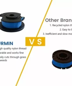 HKLFFJA 10 Paquets Bobine De Rechange Pour Coupe-bordure De Ligne 0,065 Pouce Pour Ryobi 18v 24v 40v, Compatible Avec Ryobi One + AC14RL3A, Coupe-fil Sans Fil Line 11ft, 8 Bobines + 2 Capuchons De Coupe -Débroussailleuse Soldes Magasin 55842918 3